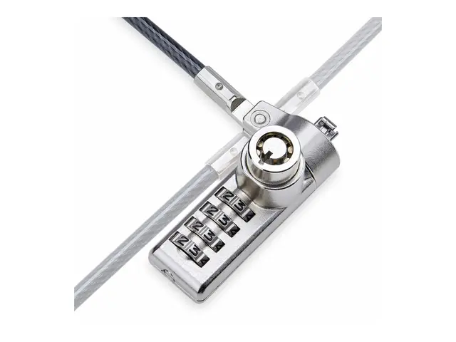 Startech 10-Pack Dual-Access Laptop Lock, 6.5ft (2m) Keyed Alike a...