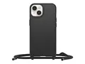 OtterBox React Series - Baksidedeksel for mobiltelefon halskjede - MagSafe-samsvar - plastikk - svart - for Apple iPhone 14