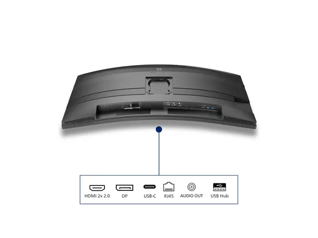 Philips 34B2U5600C - 5000 Series LED-skjerm kurvet USB 34" 3440 x ...