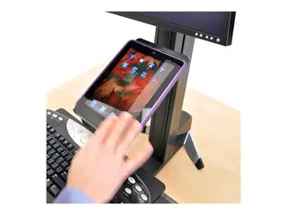 Ergotron WorkFit-S Tablet/Document Holder Monteringskomponent (holder) - for nettbrett - plastikk - svart - for WorkFit-S Dual Sit-Stand Workstation, LCD &amp; Laptop Sit-Stand Workstation