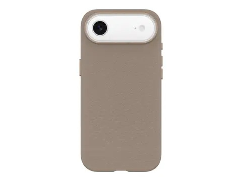 OtterBox Symmetry Series - Baksidedeksel for mobiltelefon MagSafe-samsvar - kaktusl&#230;r, polyuretan, magnet - gray comfort (beige) - for Apple iPhone Air