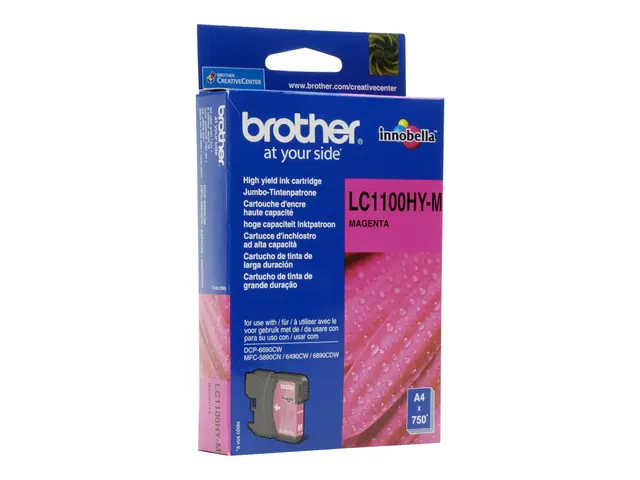 Brother LC1100HYM - Høy ytelse magenta original blekkpatron for DC...