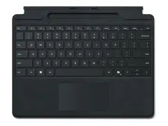 Microsoft Surface Pro Keyboard for Business tastatur - med pennelagring - med akselerometer, styreplate, Surface Slim Pen lagrings- og ladetallerken - AZERTY - Fransk - svart Inn-enhet