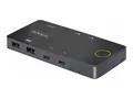 STARTECH.COM 2-Port USB-C KVM Switch Single-4K 60Hz HDMI Monitor Dual-100W P