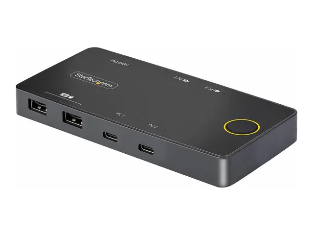 StarTech.com 2-Port USB-C KVM Switch, Single-4K 60Hz HDMI Monitor,...