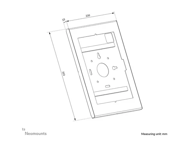 Neomounts WL15-601BL1 - Innhegning - modulær - for nettbrett - lås...