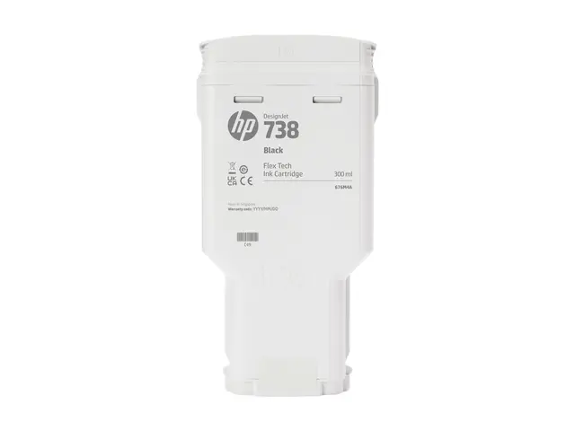 HP 738 - 300 ml svart original DesignJet blekkpatron for T950
