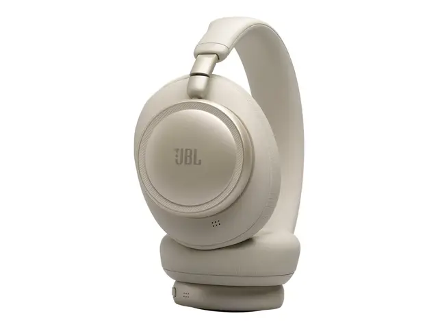 JBL LIVE 780NC - Hodetelefoner med mikrofon full størrelse - Bluetooth - trådløs, kablet - aktiv støydemping - 3,5 mm jakk - sand 