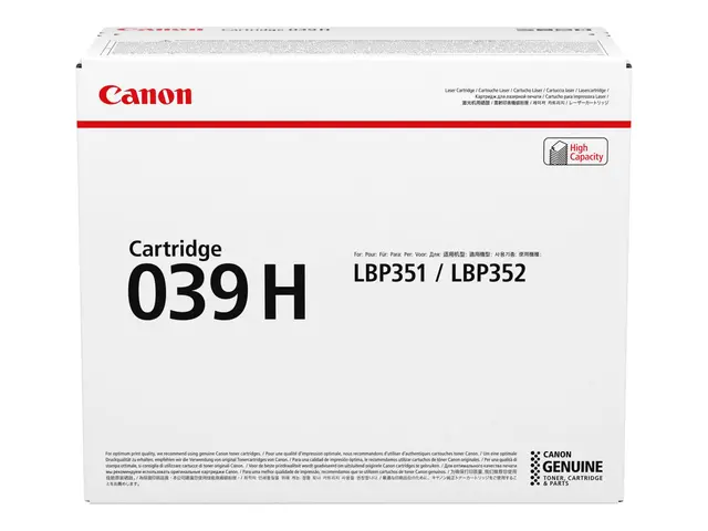 Canon 039 H - Svart - original - tonerpatron - for imageCLASS LBP3...