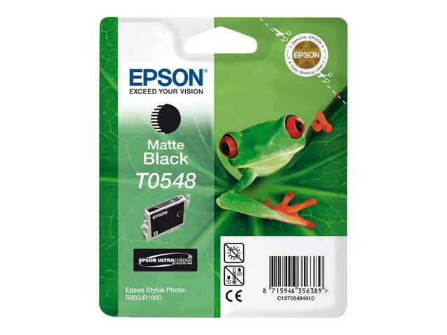 Epson T0548 - 13 ml - matt svart - original - blister - blekkpatro...