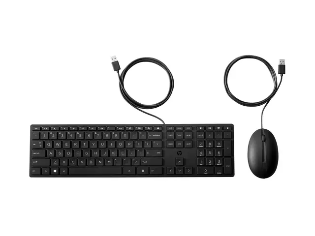 HP Desktop 320MK - Tastatur- og mussett full size USB QWERTY Pan N...