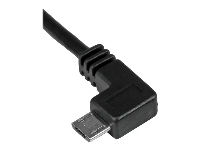 StarTech.com 2m 6 ft Micro-USB Charge-and-Sync Cable - Left-Angle ...
