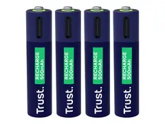 Trust - Batteri - USB-C + batteri 4 x AAA (ladbare) - 500 mAh