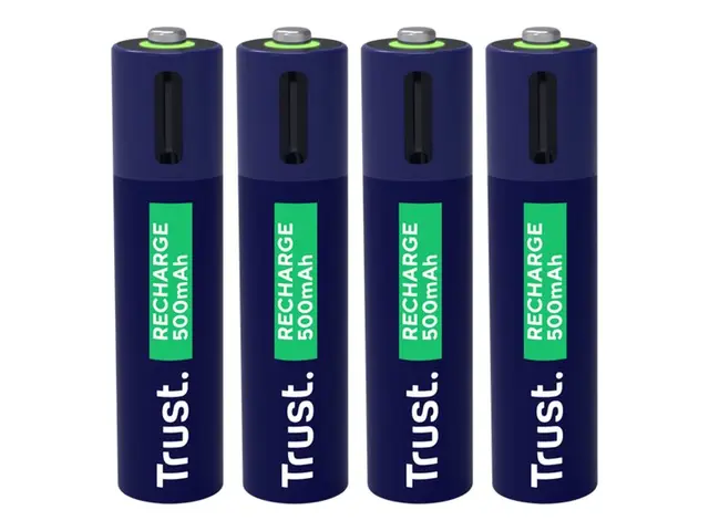 Trust - Batteri USB-C + batteri 4 x AAA (ladbare) 500 mAh