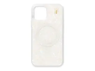 IDEAL OF SWEDEN - Baksidedeksel for mobiltelefon MagSafe-samsvar - resirkulert polykarbonat, celluloseacetat, resirkulert TPU-plast - perlehvitt - for Apple iPhone 12, 12 Pro