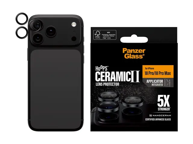 PanzerGlass Hoops Ceramic II - Linsebeskytter for mobiltelefon - g...