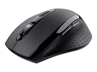 Trust Sura - Mus - comfortable - h&#248;yrehendt optisk - 6 knapper - tr&#229;dl&#248;s - 2.4 GHz - USB tr&#229;dl&#248;s mottaker - svart