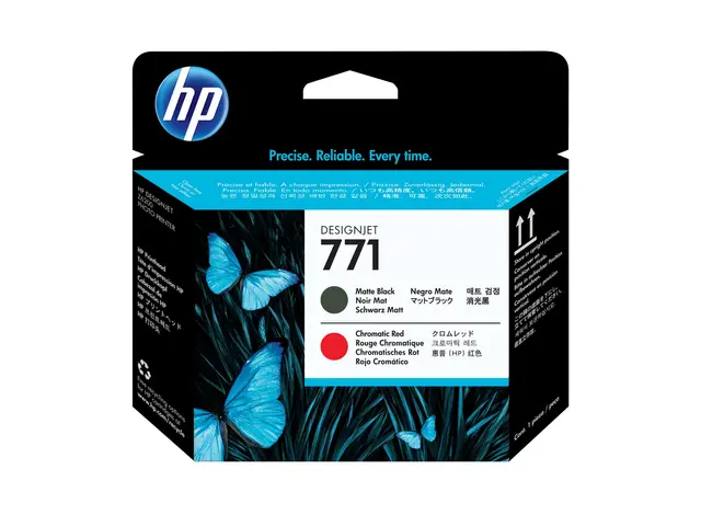 HP 771 - Matt svart, kromatisk rød skriverhode for DesignJet Z6200...