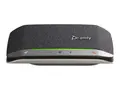 Poly Sync 20+ - Smart h&#248;yttalertelefon Bluetooth - kablet, tr&#229;dl&#248;s - USB-C - s&#248;lv, svart