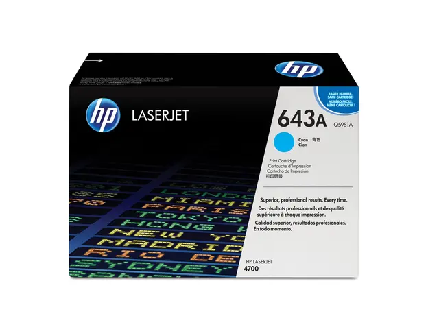 HP 643A - Cyan - original - LaserJet - tonerpatron (Q5951A) - for ...