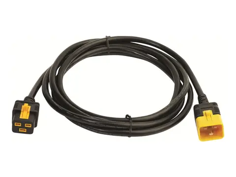 APC - Strømkabel - IEC 60320 C19 til IEC 60320 C20 3.1 m - låst - svart - for P/N: SMT2200I-AR, SMT2200R2I-AR, SMT3000I-AR, SMT3000R2I-AR, SRT10RMXLIX806, SRT2200XLI-KR