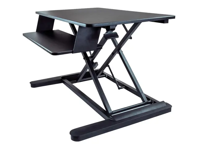 Startech Sit Stand Desk Converter with Keyboard Tray, Large 35" x ...