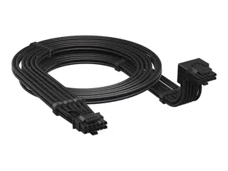CORSAIR Style B - Strømkabel - 16-stifts PCI-strøm (hann) nedvinklet til 16-stifts PCI-strøm (hann) 65 cm - svart