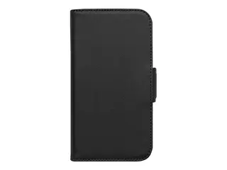 KEY Nordfjord - Lommebok for mobiltelefon polyuretanl&#230;r, imitert nappaskinn - svart - for Apple iPhone 15 Pro