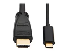 Eaton Tripp Lite Series USB C to HDMI Adapter Cable USB 3.1 4K@60Hz M/M USB-C Black 15ft Videokabel - HDMI hann til 24 pin USB-C hann reversibel - 4.6 m - svart - 4K-st&#248;tte