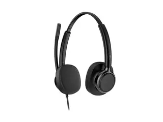 HP Poly Mission 420 - Mission 400 Customer Series hodesett - on-ear - kablet - aktiv støydemping - USB-C - svart - Works With Chromebook Certified, Certified for Microsoft Teams, Google Meet Certified, Zoom Certified