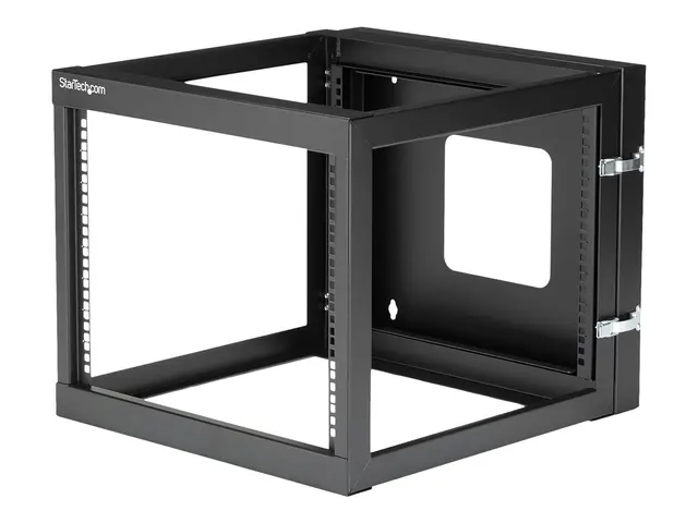 Startech "8U Hinged Open Frame Wall Mount Network Rack - 4-Post 22...