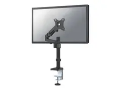 Neomounts DS70-750BL1 - Monteringssett (skrivebordsmontering) helbevegelses justerbar arm - for LCD-skjerm - svart - skjermstørrelse: 17"-27" - klemmemonterbar, malje