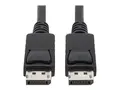 Eaton Tripp Lite Series DisplayPort Cable with Latching Connectors, 4K 60 Hz (M/M), Black, 10 ft. (3.05 m) DisplayPort-kabel - DisplayPort (hann) til DisplayPort (hann) - 3 m - svart