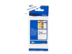 Brother TZe-N251 - Svart på hvitt Rull (2,4 cm x 8 m) 1 kassett(er) ulaminert teip - for Brother PT-D600; P-Touch PT-P900; P-Touch Cube Plus PT-P710; P-Touch Cube Pro PT-P910