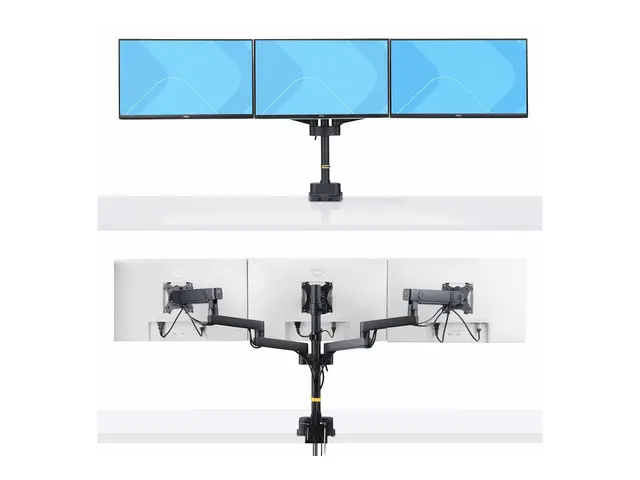 Startech Triple Monitor Desk Mount For Up To Three 27in Screens, V...