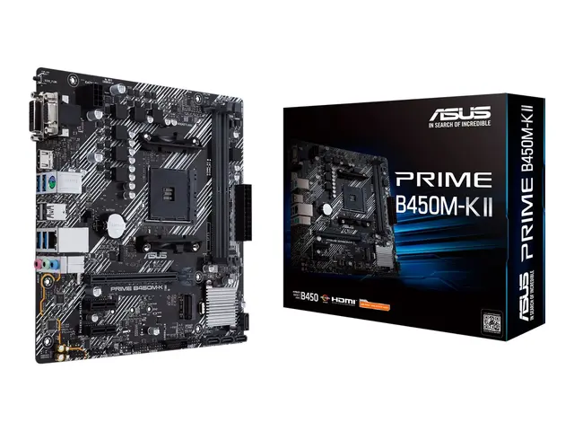 ASUS PRIME B450M-K II - Hovedkort micro ATX Socket AM4 AMD B450 Ch...
