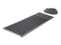 Dell Multi-Device KM7120W - Tastatur- og mussett tr&#229;dl&#248;s - Bluetooth, 2.4 GHz - QWERTY - US International - titangr&#229; - med 3 years NBD Advance Exchange