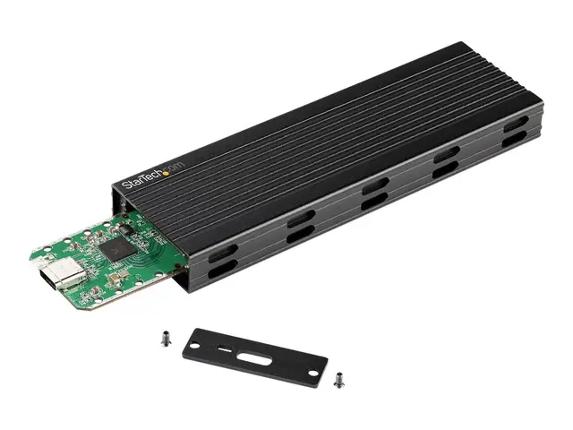 Startech USB-C 10Gbps to M.2 NVMe or SATA SSD Enclosure, External ...