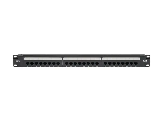 Eaton Tripp Lite Series Cat6 24-Port Patch Panel - PoE+ Compliant,...