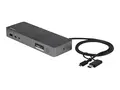 STARTECH.COM Universal Laptop Docking Station - USB-C &amp; USB 3.0 - Dual 4K DP &amp;