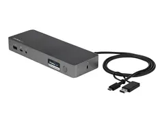 STARTECH.COM Universal Laptop Docking Station - USB-C &amp; USB 3.0 - Dual 4K DP &amp;