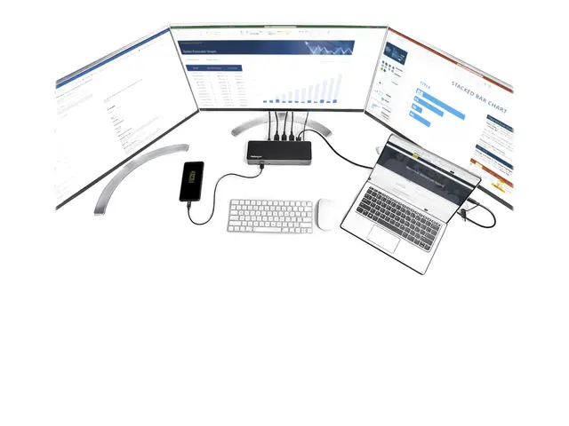 StarTech.com USB-C & USB-A Dock, Hybrid Universal Triple Monitor L...