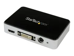 StarTech.com HDMI Video Capture Device 1080p - 60fps Game Capture Card - USB Video Recorder - with HDMI DVI VGA (USB3HDCAP) - Videofangstadapter - USB 3.0 - NTSC, PAL, PAL-M, PAL 60 - svart