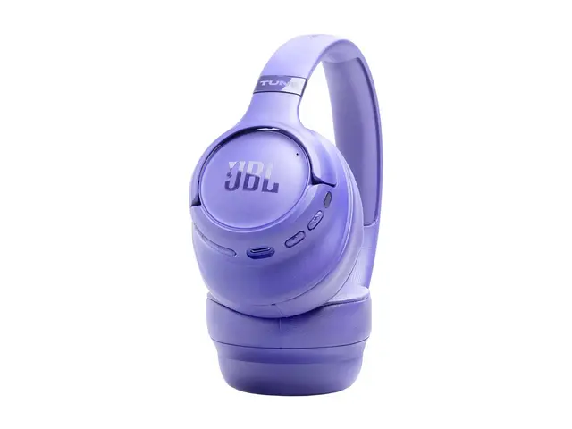 JBL TUNE 780NC - Hodetelefoner med mikrofon full størrelse - Bluetooth - trådløs, kablet - aktiv støydemping - USB-C - lavendel 