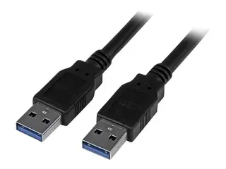StarTech 3m 10 ft USB 3.0 Cable A to A - M/M - Long USB 3.0 Cable - USB 3.1 Gen 1 (5 Gbps) (USB3SAA3MBK) - USB-kabel - USB-type A til USB-type A - 3 m