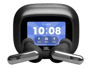 JBL LIVE Beam 4 - True wireless-hodetelefoner med mikrofon i øret - Bluetooth - aktiv støydemping - svart