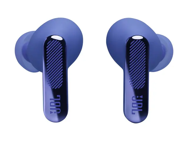 JBL LIVE Beam 4 - True wireless-hodetelefoner med mikrofon i øret - Bluetooth - aktiv støydemping - blå 
