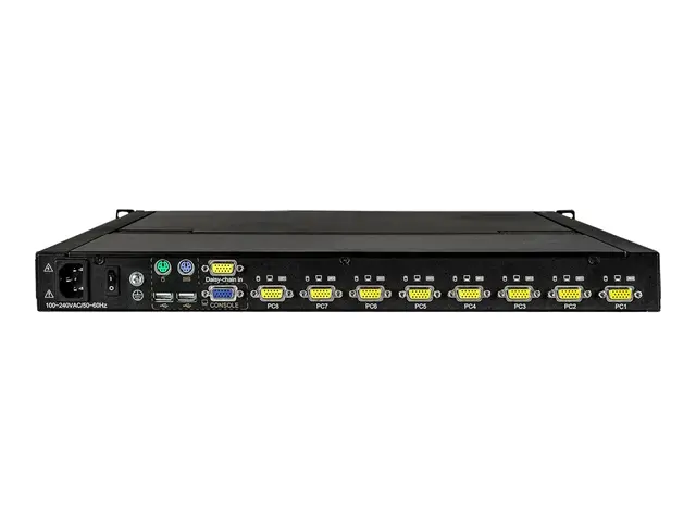 StarTech 8 Port Rackmount KVM Console with 6ft Cables, Integrated ...