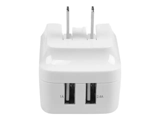 StarTech.com Dual Port USB Wall Charger 17W/3.4A - Travel Charger ...