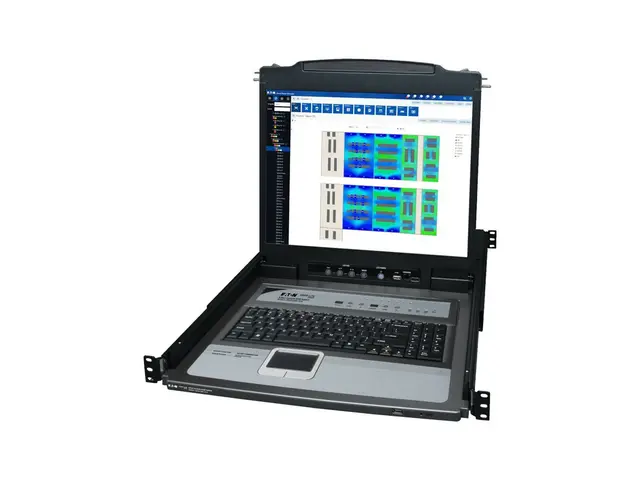 Eaton Tripp Lite Series 8-Port Rack Console KVM Switch w/19" LCD &...